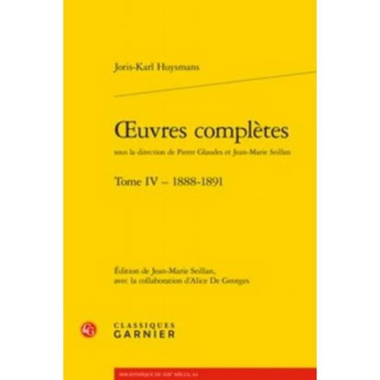 Oeuvres Completes - Joris Karl Huysmans - Books - Classiques Garnier - 9782406085355 - May 29, 2019