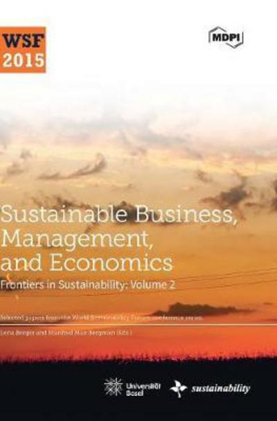 Cover for Lena Berger · Sustainable Business, Management, and Economics (Hardcover Book) (2017)