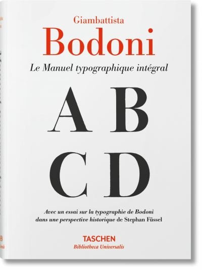 Cover for Stephan Fussel · Giambattista Bodoni. Manuel Typographique (Inbunden Bok) (2016)