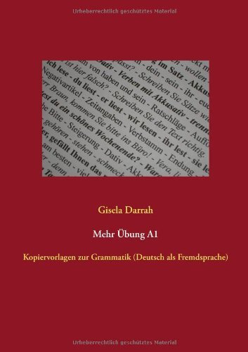 Cover for Gisela Darrah · Mehr Ubung A1 (Taschenbuch) [German edition] (2013)