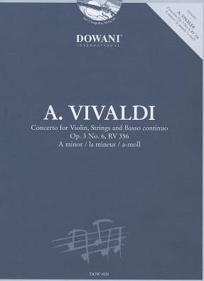 Cover for Antonio Vivaldi · Vivaldi - Concerto for Violin, Strings and Basso Continuo Op. 3 No. 6, RV 356 in A Minor (Taschenbuch) [Pap / Com edition] (2006)