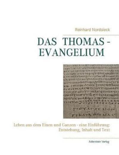 Cover for Reinhard Nordsieck · Das Thomas-Evangelium (Paperback Book) (2017)