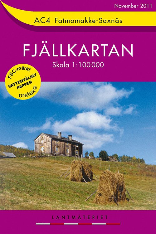Cover for Lantmäteriet · Fjällkartan AC: Fatmomakke - Saxnäs (Hardcover Book) (2011)
