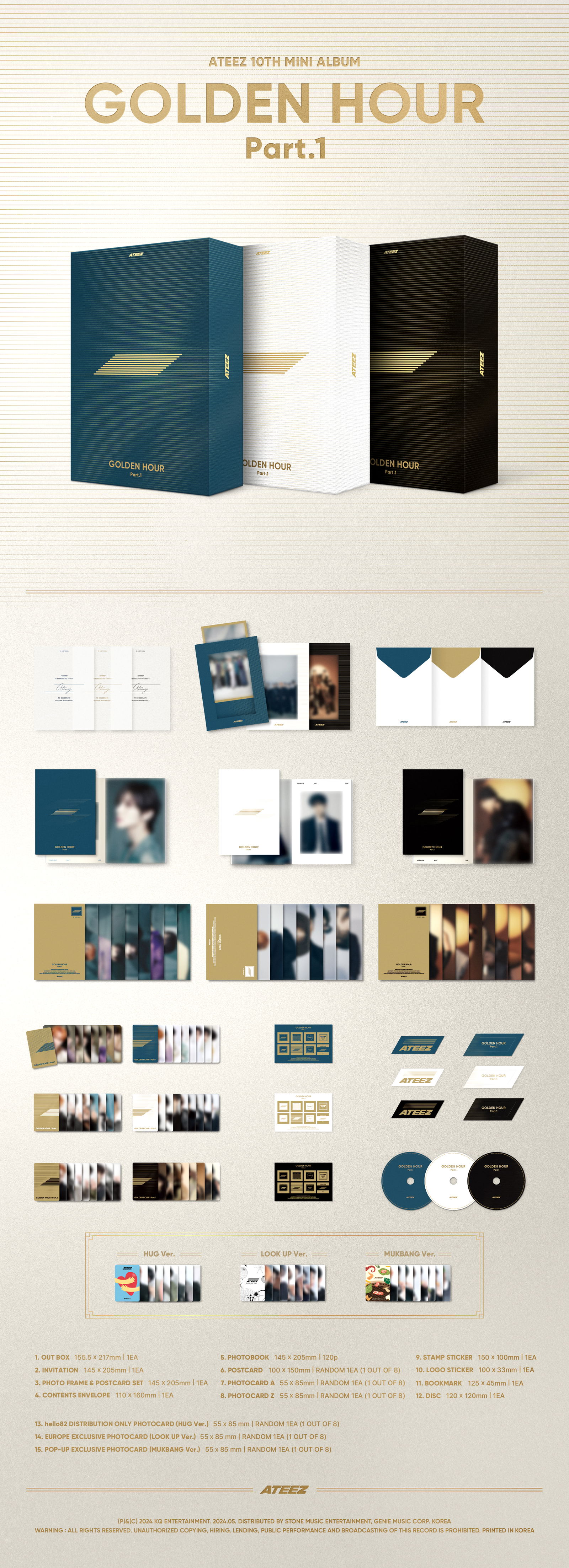 Golden Hour Pt.1 Hello82 Pop-Up Exclusive Bundle edition