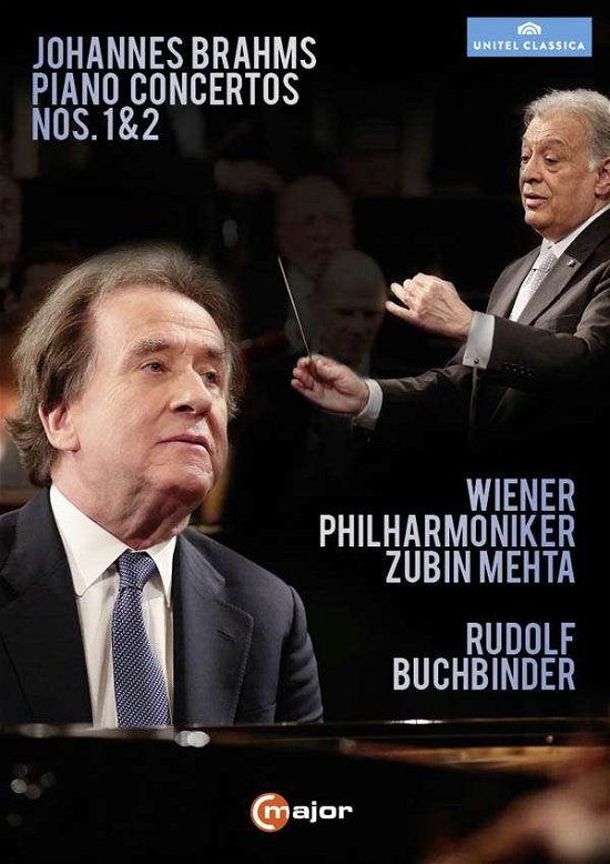 Cover for Brahms / Buchbinder / Philharmoniker / Mehta · Piano Concertos 1 &amp; 2 (DVD) (2016)