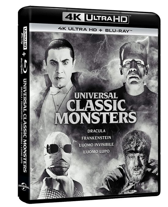 Cover for Universal Classic Monsters Col · Universal Classic Monsters Collection Vol 1 (4 4K Ultra Hd+4 Blu-Ray) (Blu-ray) (2022)