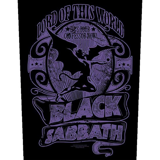 Cover for Black Sabbath · Black Sabbath Back Patch: Lord Of This World (MERCH) [Black edition] (2019)