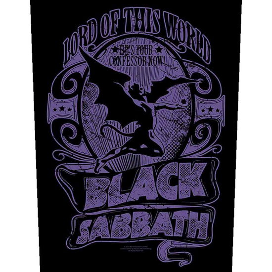 Black Sabbath Back Patch: Lord Of This World - Black Sabbath - Produtos - PHD - 5055339774356 - 19 de agosto de 2019