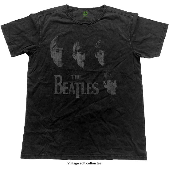 The Beatles Unisex Vintage T-Shirt: Vintage Faces - The Beatles - Marchandise - Apple Corps - Apparel - 5055979992356 - 