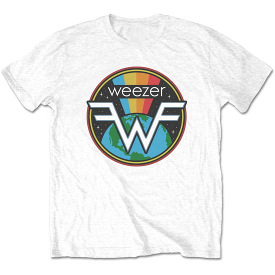 Cover for Weezer · Weezer Unisex T-Shirt: Symbol Logo (White) (T-shirt) [size S] (2022)