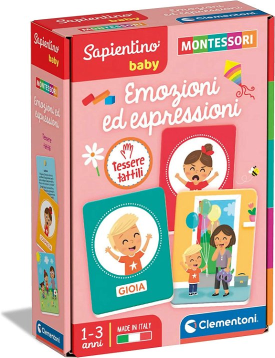 Clementoni Sapientino Baby Educativo Made In Italy Montessori Baby Montessori Baby Emozioni Ed Espressioni - Clementoni - Gadżety - Clementoni - 8005125164356 - 