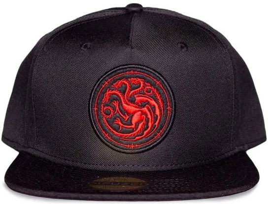 Game Of Thrones: House Of The Dragon Men'S Snapback Cap Black (Cappellino) - Game of Thrones - Merchandise - DIFUZED - 8718526146356 - 