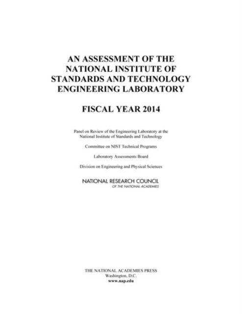 Cover for National Research Council · An Assessment of the National Institute of Standards and Technology Engineering Laboratory: Fiscal Year 2014 (Paperback Book) (2015)