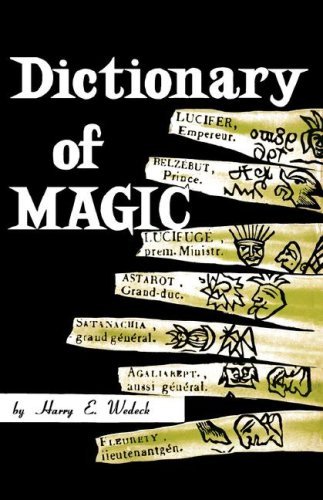 Cover for Harry E. Wedeck · Dictionary of Magic (Paperback Book) (1956)