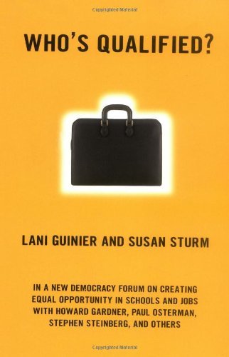 Cover for Lani Guinier · Who's Qualified?: A New Democracy Forum on the Future of Affirmative Action - New Democracy Forum (Pocketbok) [1st edition] (2001)