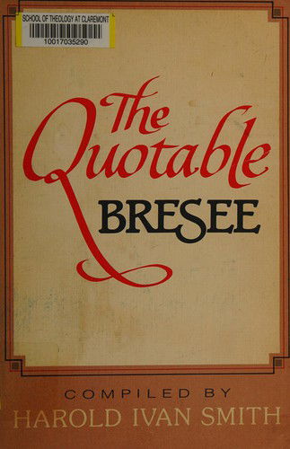 Cover for Harold Ivan Smith · The Quotable Bresee (Paperback Book) (1983)