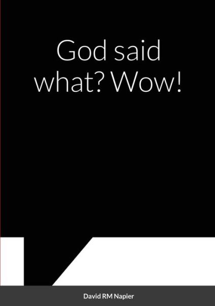 Cover for David Napier · God said what? Wow! (Paperback Book) (2021)