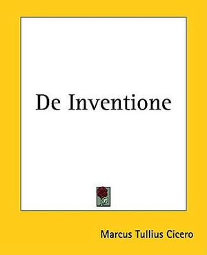 Cover for Cicero · De Inventione (Paperback Book) (2004)