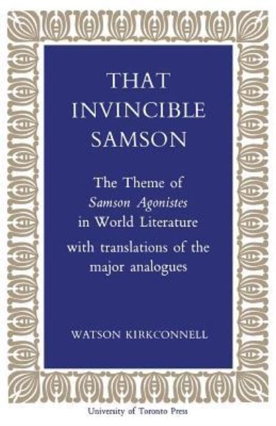 Cover for Watson Kirkconnell · That Invincible Samson (Paperback Bog) (1964)