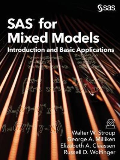 Cover for Walter W Stroup · SAS for Mixed Models (Paperback Book) (2018)
