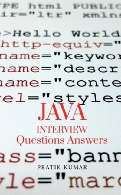 Cover for Pratik Kumar · Java-Interview-questions-answers (Book) (2021)