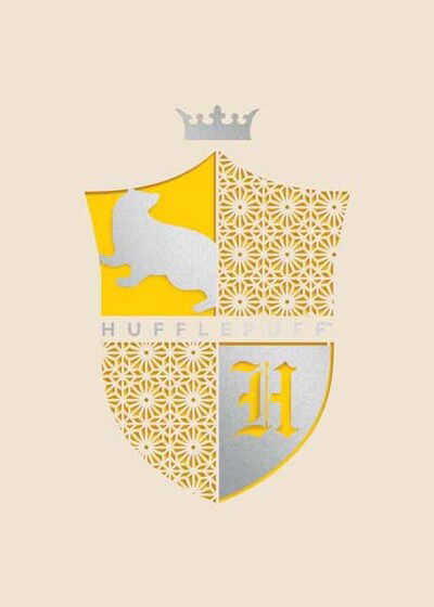 Harry Potter: Hufflepuff Laser Die-Cut Card - HP Card - Insight Editions - Books - Insight Editions - 9781682986356 - August 4, 2020