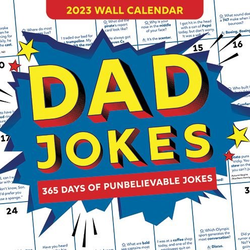 Cover for Sourcebooks · 2023 Dad Jokes Wall Calendar: 365 Days of Punbelievable Jokes (Kalender) (2022)