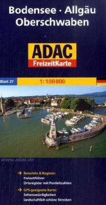 ADAC Freizeitkarte: Bodensee, Allgäu, Oberschwaben - ADAC Verlag - Książki - ADAC Verlag - 9783826409356 - 30 czerwca 2008