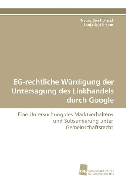 Cover for Holland · EG-rechtliche Würdigung der Unt (Book)