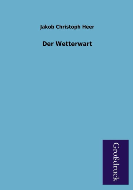 Cover for Jakob Christoph Heer · Der Wetterwart (Paperback Book) [German edition] (2013)