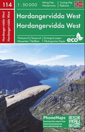 Cover for Freytag &amp; Berndt · Hardangervidda West Hiking &amp; Cycling Map (Trycksaker) (2019)