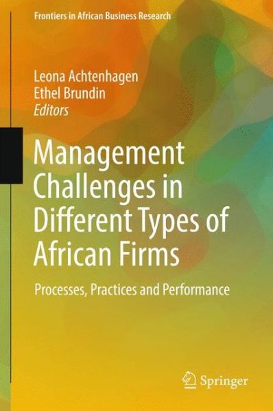 Cover for Management Challenges in Different Types of African Firms (Book) [1st ed. 2017 edition] (2017)