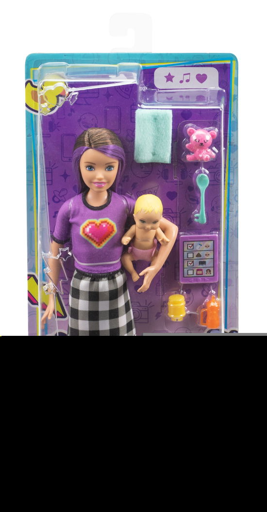 Barbie  Skipper Babysitter Brunette Doll with Baby Doll Toys - Barbie  Skipper Babysitter Brunette Doll with Baby Doll Toys - Merchandise - Barbie - 0887961909357 - November 1, 2020