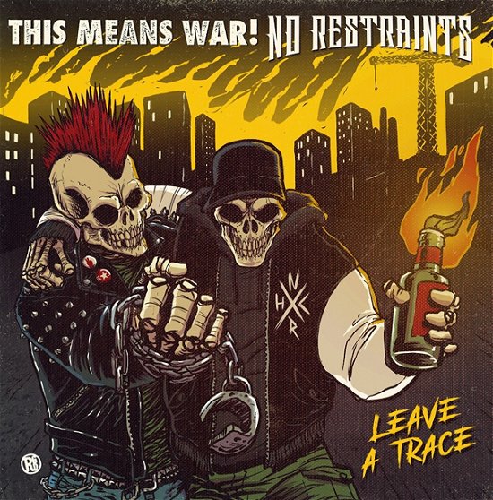 Cover for This Means War / No Restraints · Leave A Trace (Split Album) (LP) (2024)