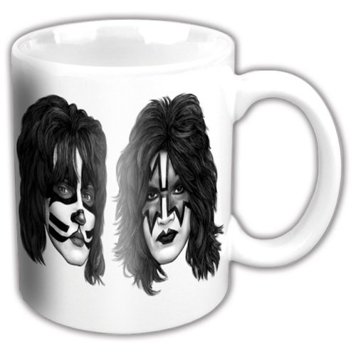 Cover for Kiss · KISS Boxed Standard Mug: Graphite Faces (German Market) (ACCESSORY) [White edition] (2014)
