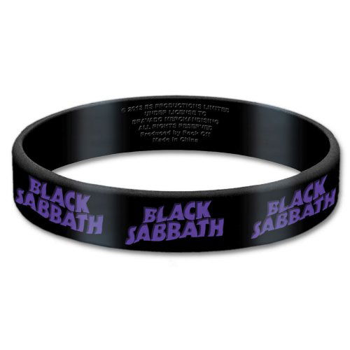 Black Sabbath Gummy Wristband: Logo - Black Sabbath - Merchandise - Bravado - 5055295370357 - November 25, 2014