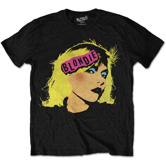 Cover for Blondie · Blondie Unisex T-Shirt: Punk Logo (T-shirt) [size L] [Black - Unisex edition] (2016)