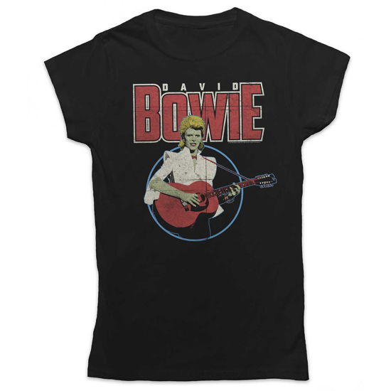 David Bowie Ladies T-Shirt: Acoustic Bootleg - David Bowie - Koopwaar -  - 5056170654357 - 
