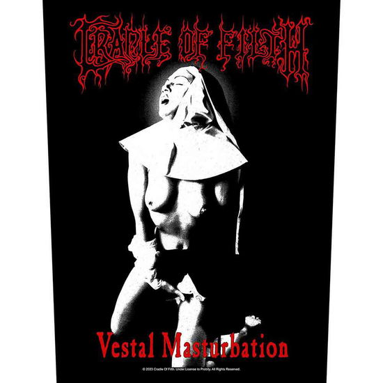 Cradle Of Filth Back Patch: Vestal Masturbation - Cradle Of Filth - Fanituote -  - 5056365726357 - 