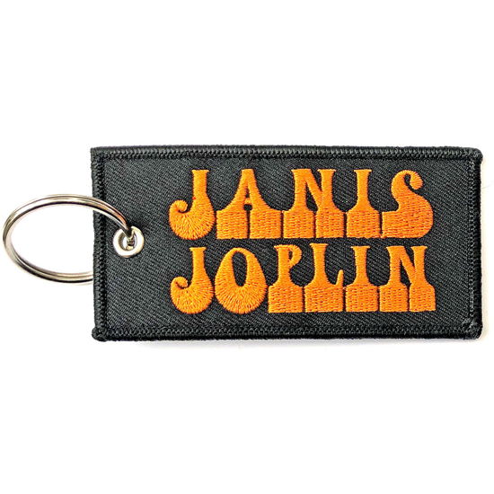 Janis Joplin Keychain: Logo (Double Sided Patch) - Janis Joplin - Marchandise -  - 5056368600357 - 