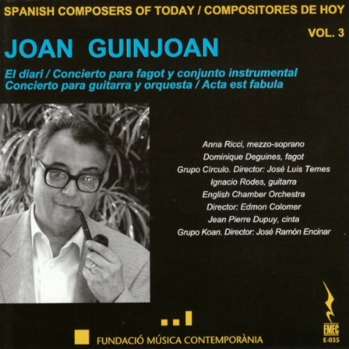 Cover for Guinjoan / Ricci / English Chamber Orch / Encinar · Spanish Composers of Today 3 (CD) (2013)
