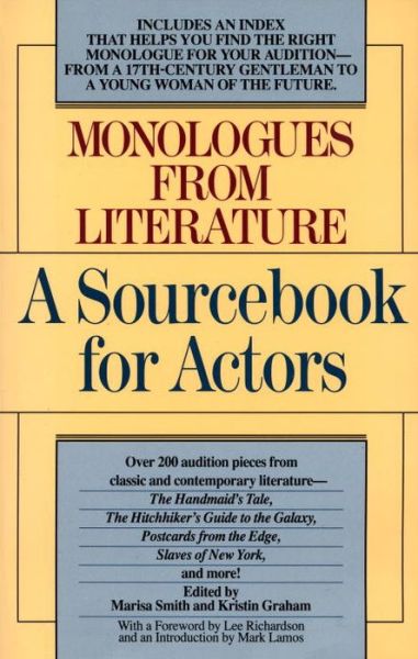 Cover for Marisa Smith · Monologues from Literature: A Sourcebook for Actors (Paperback Book) (1990)