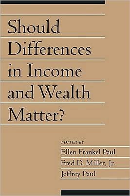 Cover for Ellen Frankel Paul · Should Differences in Income and Wealth Matter?: Volume 19, Part 1 - Social Philosophy and Policy (Paperback Book) (2002)