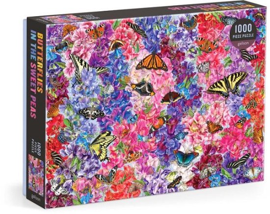 Cover for Galison · Troy Litten Butterflies In the Sweet Peas 1000 Piece Puzzle (SPIL) (2024)