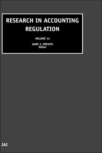 Cover for G J Previts · Research in Accounting Regulation - Research in Accounting Regulation (Hardcover bog) (2000)
