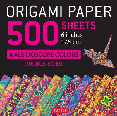 Cover for Tuttle Publishing · Origami Paper 500 sheets Kaleidoscope Patterns 6&quot; (15 cm): Tuttle Origami Paper: Double-Sided Origami Sheets Printed with 12 Different Designs (Instructions for 6 Projects Included) (Papirvare) (2017)