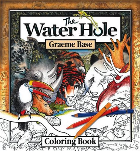 Water Hole Coloring Book - Graeme Base - Books - Abrams - 9780810987357 - September 1, 2004