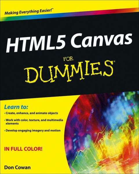 Cover for Cowan · HTML5 Canvas For Dummies (Book) (2013)