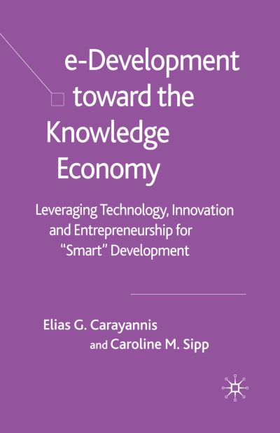 Cover for Carayannis · E-development Toward the Kno (Book) (2005)