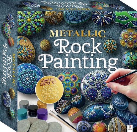 Cover for Hinkler Pty Ltd · Metallic Rock Painting Box Set - Rock Painting Kit (Book) (2018)